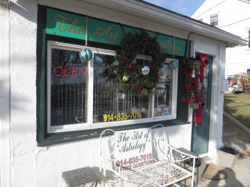 Julie Reed's Art of Astrology shop at 418 W. Boston Post Road in Mamaroneck.
