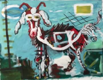 "Happy Goat," one of Condrad's pieces.