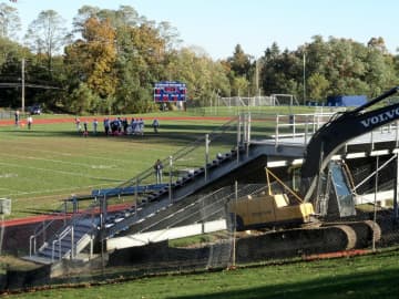 New bleachers were installed at Westlake High School in 2012. Mount Pleasant voters turned down any new field projects on Wednesday.