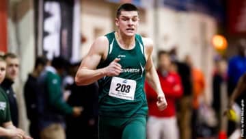 Former Eastchester High School standout Jon Atkins is excelling in track at Binghamton University. 