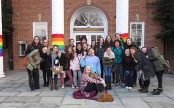 Pictured are members of the Irvington High School LGBTQIA Club who attended the PrideWorks Conference at Pace University on Saturday, March 28.