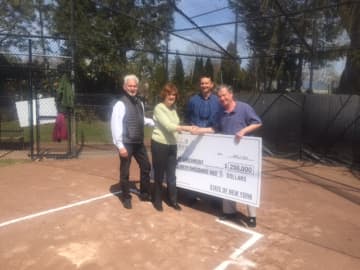 State Assemblyman Steve Otis secured a $250,000 grant for Larchmont to develop more baseball fields at Lorenzen Park.