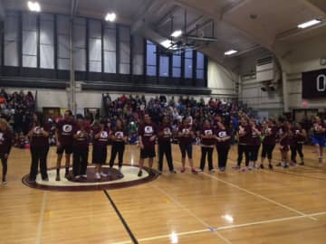 The O'Dribblers, the Ossining staff basketball team with teachers from all the schools. 