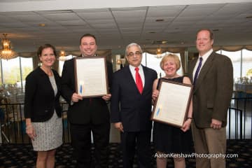 Honorees at the New Rochelle Chamber of Commerce's Annual Dinner Dance included Jeffrey Deskovic, Rosemary McLaughlin and Frank Miceli.