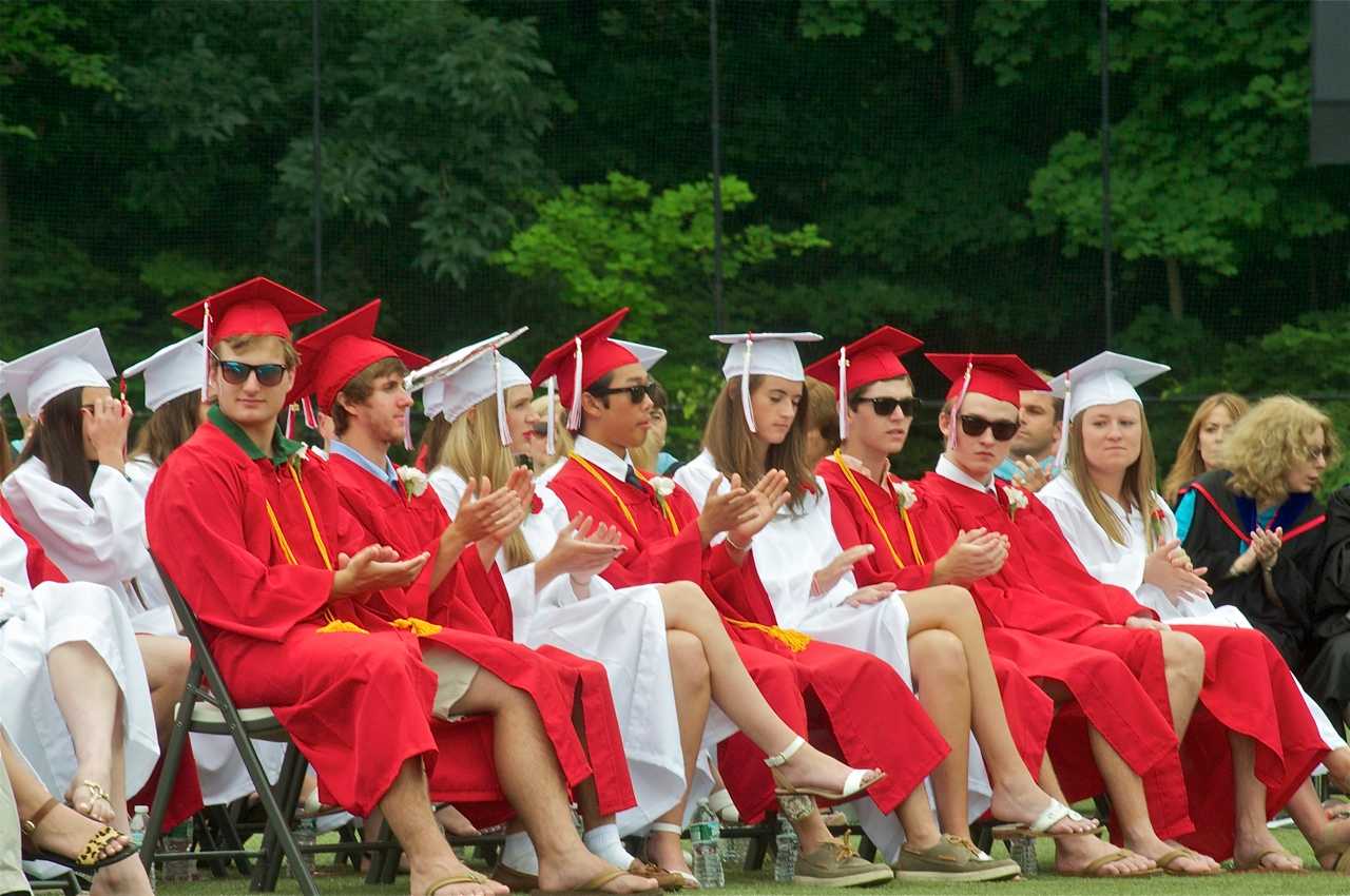 New Canaan High School holds 2015 commencement ceremonies Thursday evening, graduating 320 seniors.
