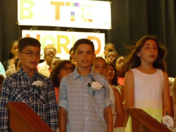 Fifth-graders at Daniel Webster Elementary graduated June 25.