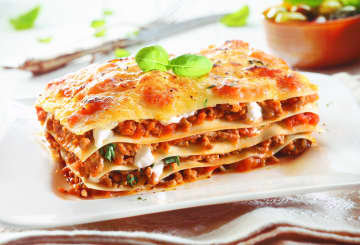 The classic favorite Lasagna Bolognese is one of the dishes served up by Good2Gourmet of New Canaan. 