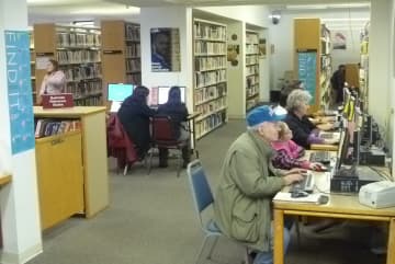 Westchester residents of all ages have been patrons of the Harrison Public Library since power was knocked out for many during Hurricane Sandy.