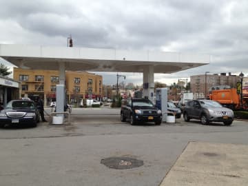 Despite rising prices, Eastchester gas stations are still plenty busy.