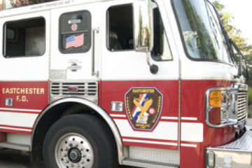 Eastchester firefighters extinguished a blaze on Greenvale Road Wednesday morning.