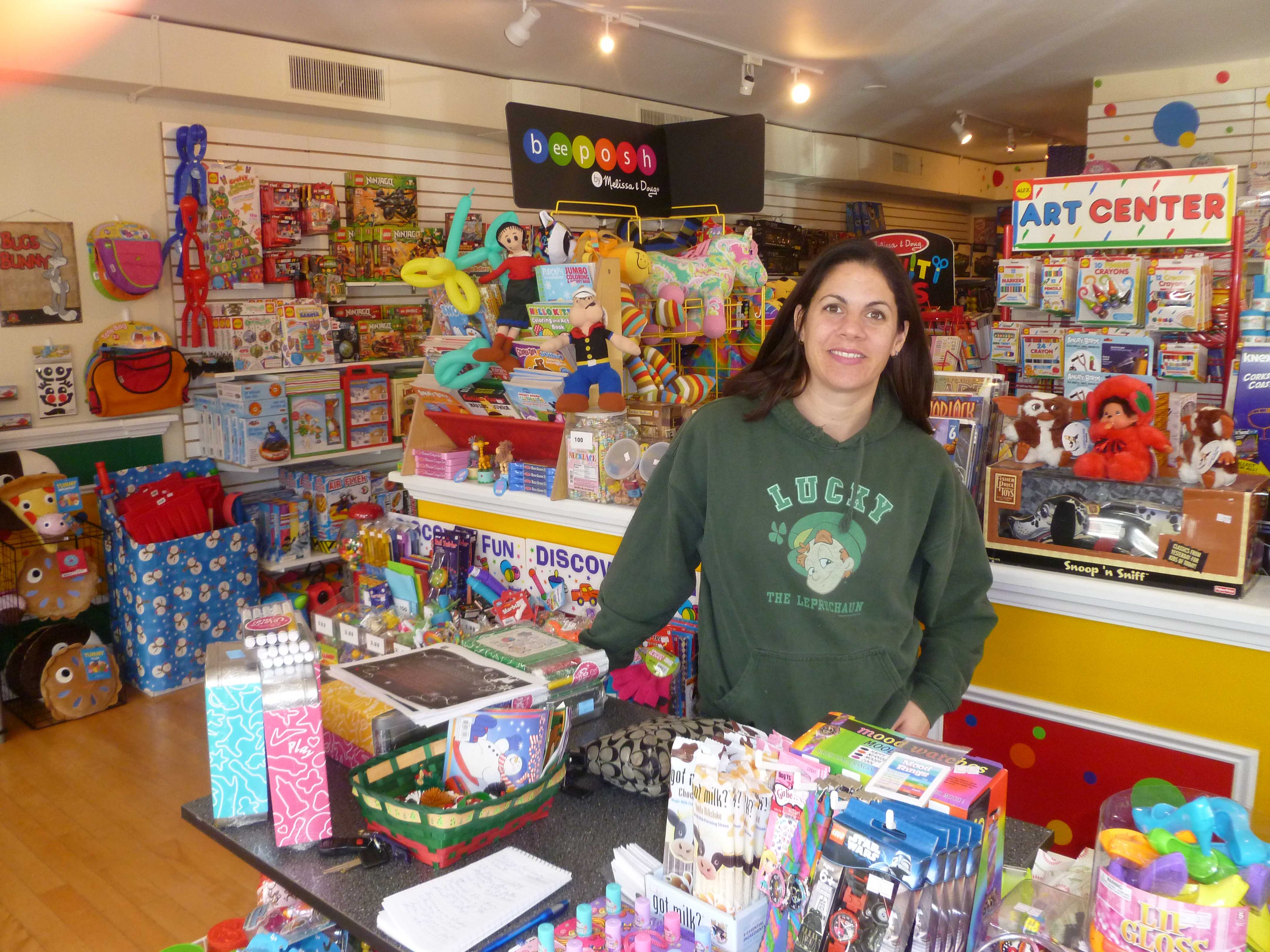 Dawn Decker, owner of the new Lil Beans Toy & Sports store in Pound Ridge, says she'll try to hold special events at the store each month.