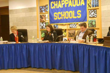 Chappaqua Schools Superintendent Lyn McKay, left, Board of Education Vice President Alyson Kiesel and Board of Education member Jeffrey Mester, among others, will meet with a safety consultant sometime this week.