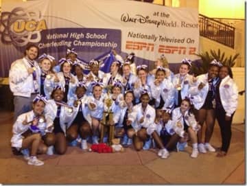 The New Rochelle Varsity and Junior Varsity cheerleading squads both won first place at the UCA National High School Cheerleading Championships in Walt Disney World this weekend.  