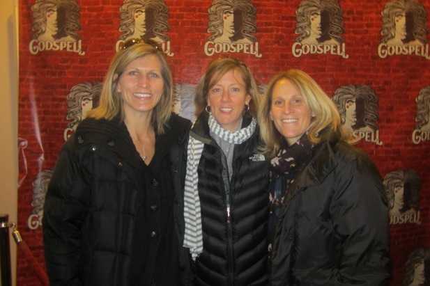 Jodi Sorrells, left, Elizabeth DeRosa, center, and Kristine Lilly were players on Wilton's 1989 girls basketball team. That is the only team in school history to win a league girls basketball title.