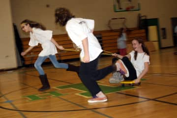 Irvington sixth-graders competed in their very own Olympics Wednesday as part of Ancient Greece Day.
