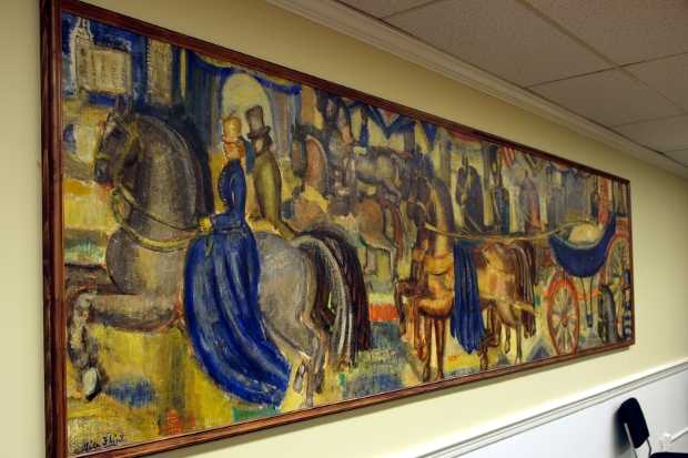 This 1938 mural by Alice Flint now has a new home in Fairfield's Sullivan Independence Hall.