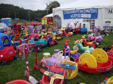 Children's toys are just some of the thousands of items available for sale during Wilton's Minks to Sinks sale this weekend. 