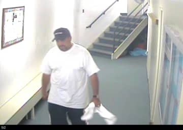 Wilton police released this photo Tuesday of the man they believed burglarized a locked locker at the Wilton YMCA.