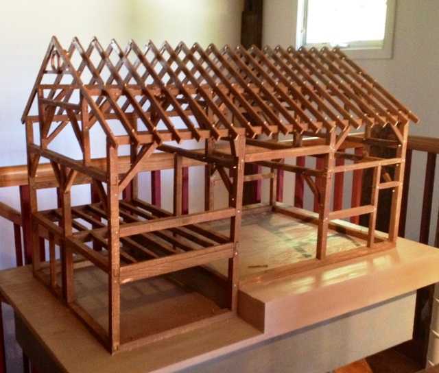 See a miniature replica of the Abbott Barn and learn about barn raising Saturday at the Wilton Historical Society.