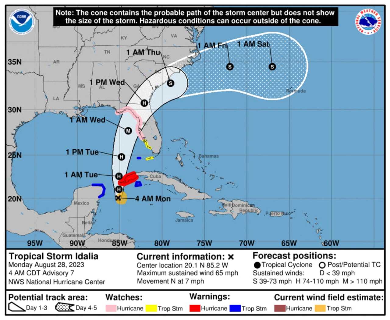 Tropical Storm Idalia Expected To Become Major Hurricane Latest   NhcIdalia Ankts0 