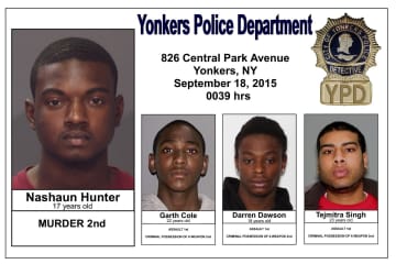The four suspects in the Michael Nolan homicide case.