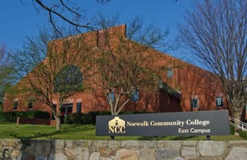 Norwalk Community College is participating in Saturday's Five Mile River watershed cleanup, Source to Sound, starting with a cleanup of the college's pond.