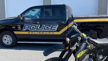 A Salisbury Twp. police motorcycle and truck.