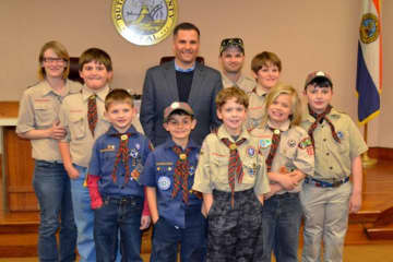 Pleasant Valley Cub Scout Pack 33 recently visited the Dutchess County Office Building to learn about government.