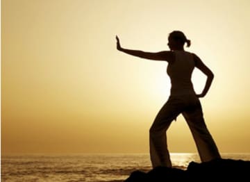 Tai chi exercises promote health and well-being.