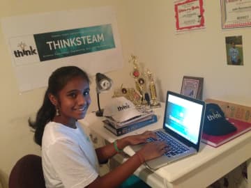 Jothi Ramaswamy, a ninth grader at Lakeland High School in Shrub Oak, founded ThinkSTEAM.