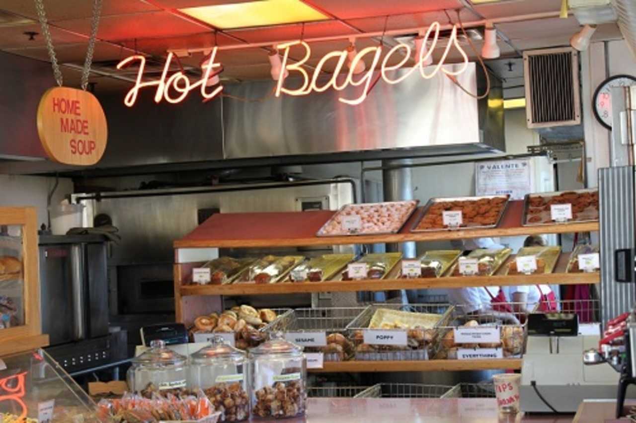 The bagels are served warm at Three Star Bagels in Fort Lee.
