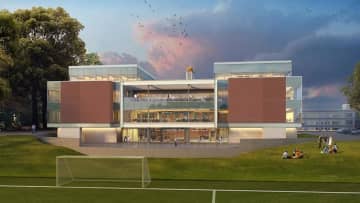An artist's rendering of the new business school at Iona College.