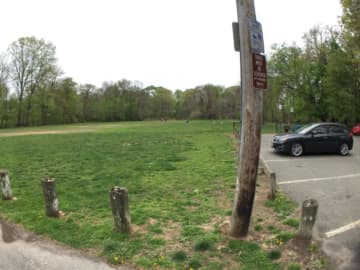 The site of the new turf soccer field that will be built by the county at Scout Field in Eastchester.