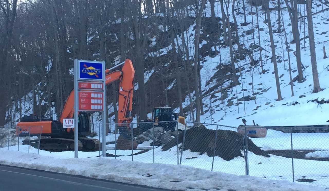 The Putnam Park Sunoco at 124 Putnam Park Road in Bethel has been knocked down for a completely new building.