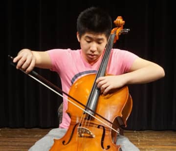 Cellist Taz Kim, a 9th grade orchestra student, is among 42 New Rochelle students selected for the All-County Elementary and Intermediate band, chorus, and orchestra concerts.