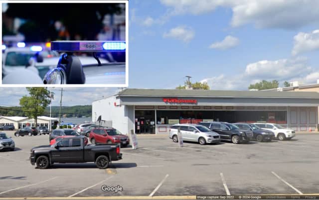 The duo was caught in the CVS parking lot in Mahopac, police said.