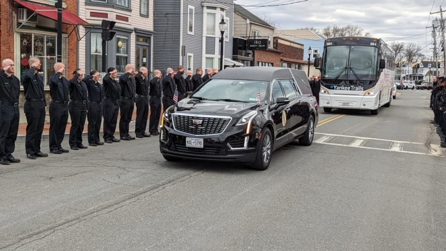 The remains of John Grassia III and Casey Frankoski were returned to the Capital Region on Monday, March 18.