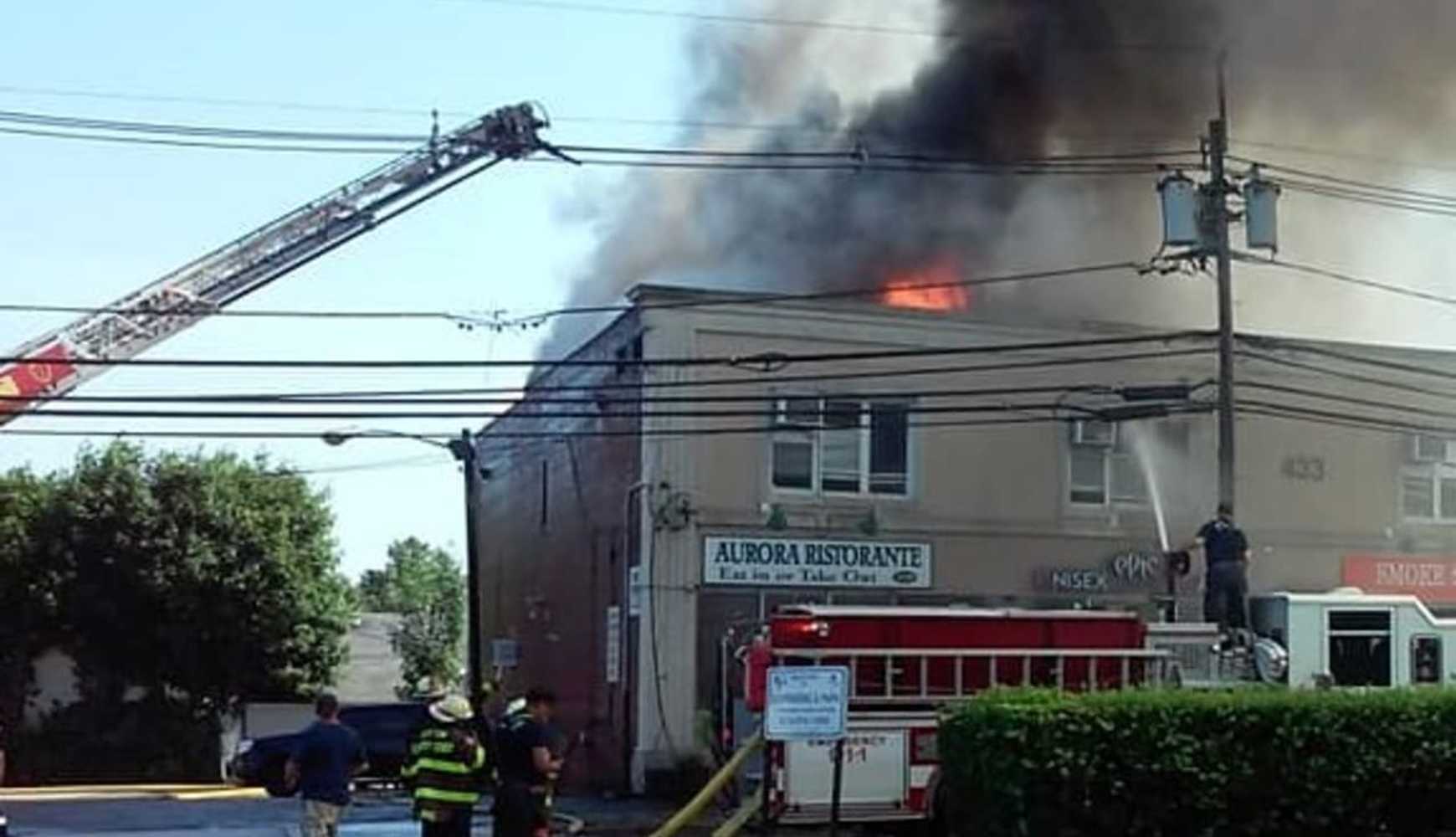 Fire Destroys Apartments Businesses Closes Route 46 In Clifton