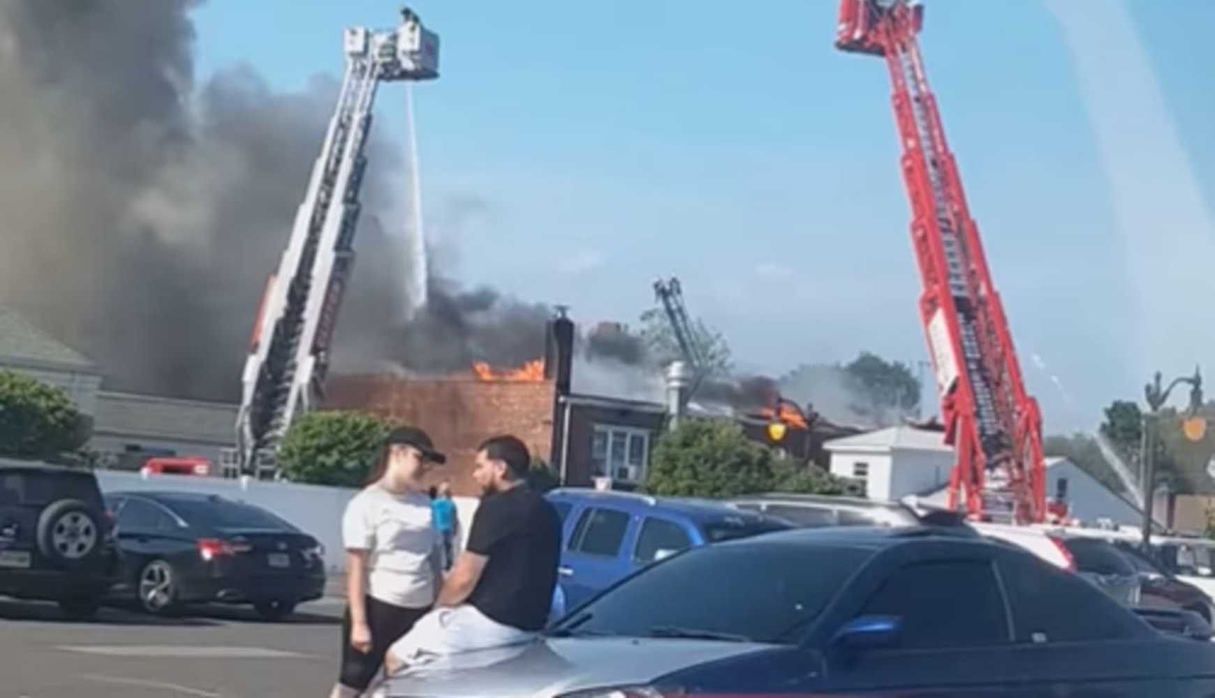 Fire Destroys Apartments Businesses Closes Route 46 In Clifton